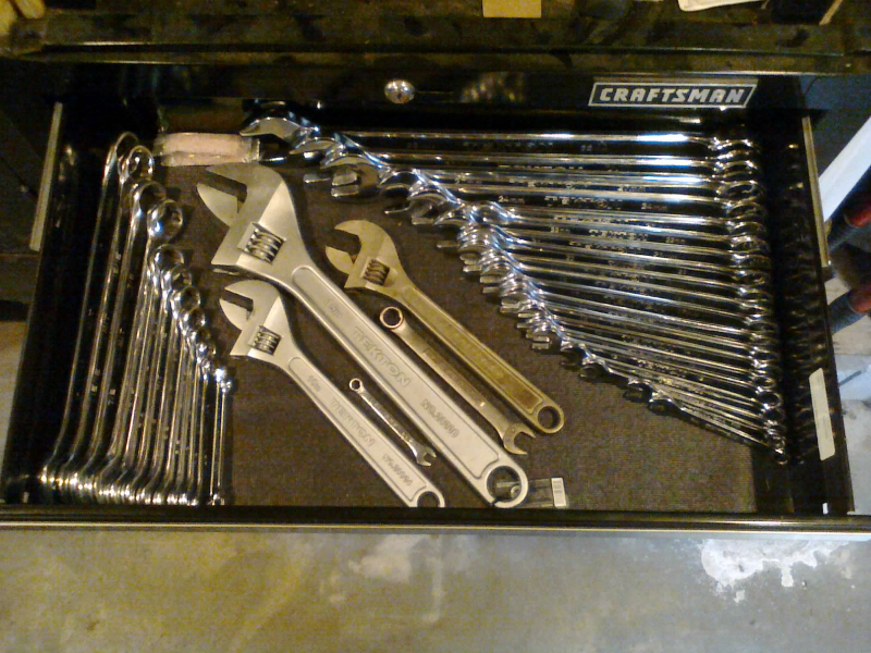 Illustration for article titled I'm Driving Myself Crazy Designing a Wrench Organizer